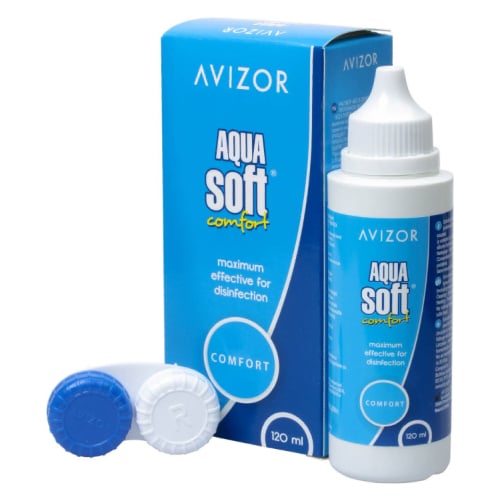 Раствор CARE PRODUCTS Solution for lenses `Aquasoft` 120ml